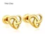 Hoa tai Amour Knot Studs mạ vàng 18K, thiết kế trẻ trung thanh lịch - AS020