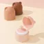 Hàng sẵn có Baby Puff Ribbon Ngắn sang trọng Baby Prickly Heat Puff Box Fluffy Puff BCPQ
