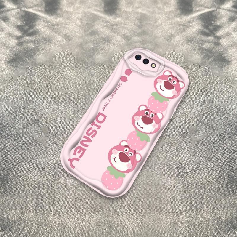 Thích hợp cho OPPO A3S A12E A1K AX5 Realme C2 Bảo vệ 3D TPU mềm Lotso Bear Loopy Vỏ điện thoại chống sốc
