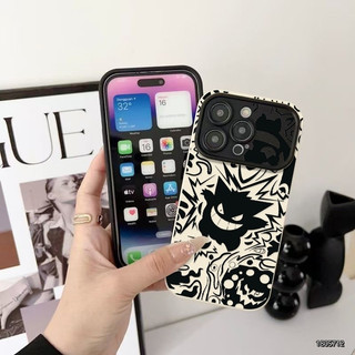 Vỏ bảo vệ ống kính Chống rách Thích hợp cho iPhone 16 ProMax 11 Pro Max 15 Pro XS 12 17 Pro Max 14 Pro 7 Plus 13 Vỏ mềm Little Monster Gengar