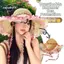 Mũ Rơm CATMALLER88, Mũ Ren Viền Chống Nắng Có Thể Gập Lại, UPF 50 + UV Bảo Vệ Vành Lớn Mũ Chống Nắng Nữ Bé Gái