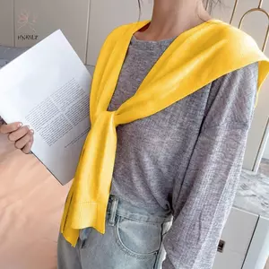 Khăn choàng dệt kim nhỏ HNKMP Khăn choàng ngoài nữ Hàn Quốc Thời trang và sành điệu.