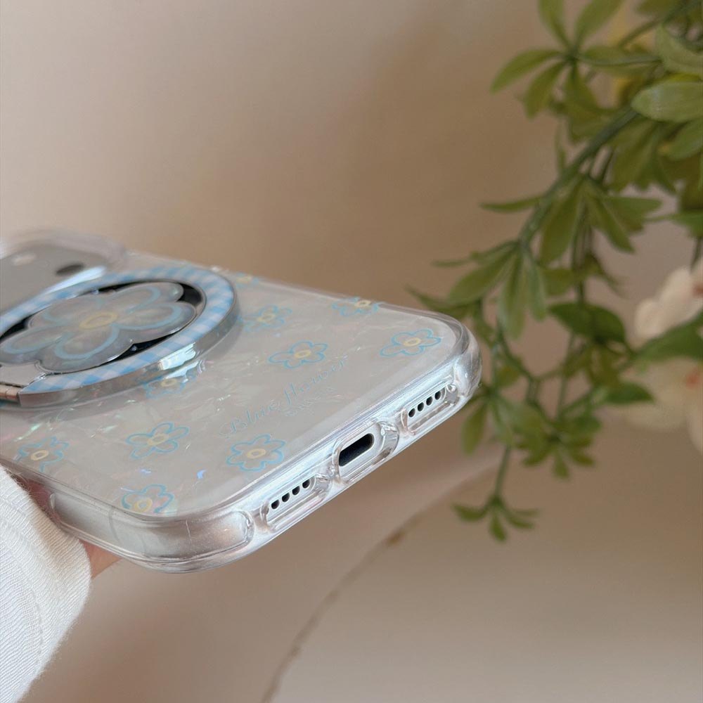 Ốp Lưng Cứng Tương Thích Với iPhone 13 14 14Pro 14ProMax 15 15Pro 15ProMax 16 16Pro 16ProMax 17 17Pro 17ProMax Ốp Nam Châm Họa Tiết Hoa Nhỏ