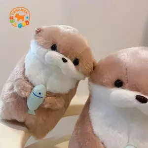 CANAMEK Dễ Thương Otters Giữ Cá Sang Trọng Móc Khóa Nhẹ Treo Mặt Dây Đạo Cụ Cho Túi Đi Học Ví Chìa Khóa CSF