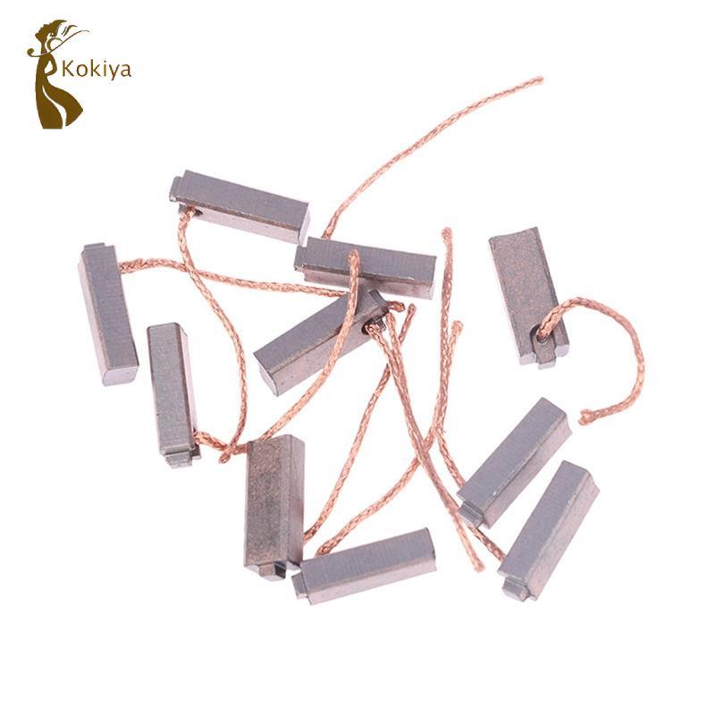 10 Cái Chung Động Cơ Điện Bàn Chải Carbon Bộ Điều Chỉnh lưỡng kim Với Bên Dây Thay Thế Công Cụ Điện Cho Xe Ô Tô Ô Tô