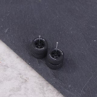 ASDFGER 1 Bộ Lốp xe sửa đổi ô tô điều khiển từ xa, Đường kính 14 * 5.5mm Trung tâm bánh xe sửa đổi bằng nhựa, Trung tâm ô tô hợp kim đúc 1 / 64 chất lượng cao