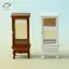 HFTOY 1 / 12 Nhà Búp Bê Mô Phỏng Tủ Thủy Tinh Mô Hình Tủ Búp Bê Thu Nhỏ Tủ Bảo Quản Nội Thất Phòng Khách Đồ Chơi Trang Trí ~