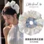 Quá Khổ Ba Lê Tính Khí Cao Cấp Scrunchy Tóc Vòng 2025 Ren Satin Ngọt Bóng Tóc Dây Phụ Kiện Tóc Đầu Dây
