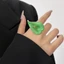 Nhẫn mở hoa Calla thanh lịch Kích thước có thể điều chỉnh cho nữ Trang sức thời trang