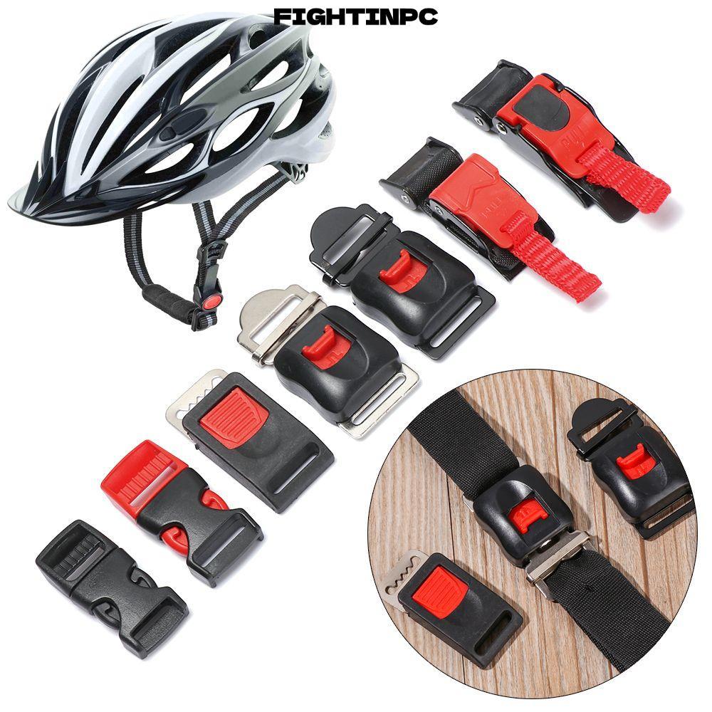 Khóa mũ bảo hiểm xe máy FIGHTINPC, 8 kiểu Dây đeo cằm bằng nhựa, Khóa mũ bảo hiểm xe đạp Dụng cụ ngoài trời