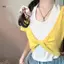 JULYHOT Mùa Hè Giả Hai Mảnh Màu Sắc Tương Phản Khâu Áo Thun Ngắn Mỏng Cố Định Miếng Lót Ngực Xoắn Đa Năng Top Massivedeals