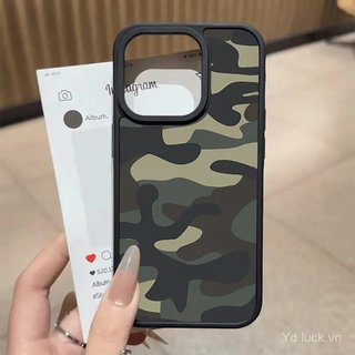 Retro Màu Xám Khối Xanh Cao Cấp Cảm Giác Mờ Kết Cấu Ốp Lưng Điện Thoại Thích Hợp Cho iPhone 17promax 11pro 12 15 16plus 17pro 14pro 16promax Ốp Chống Va Đập