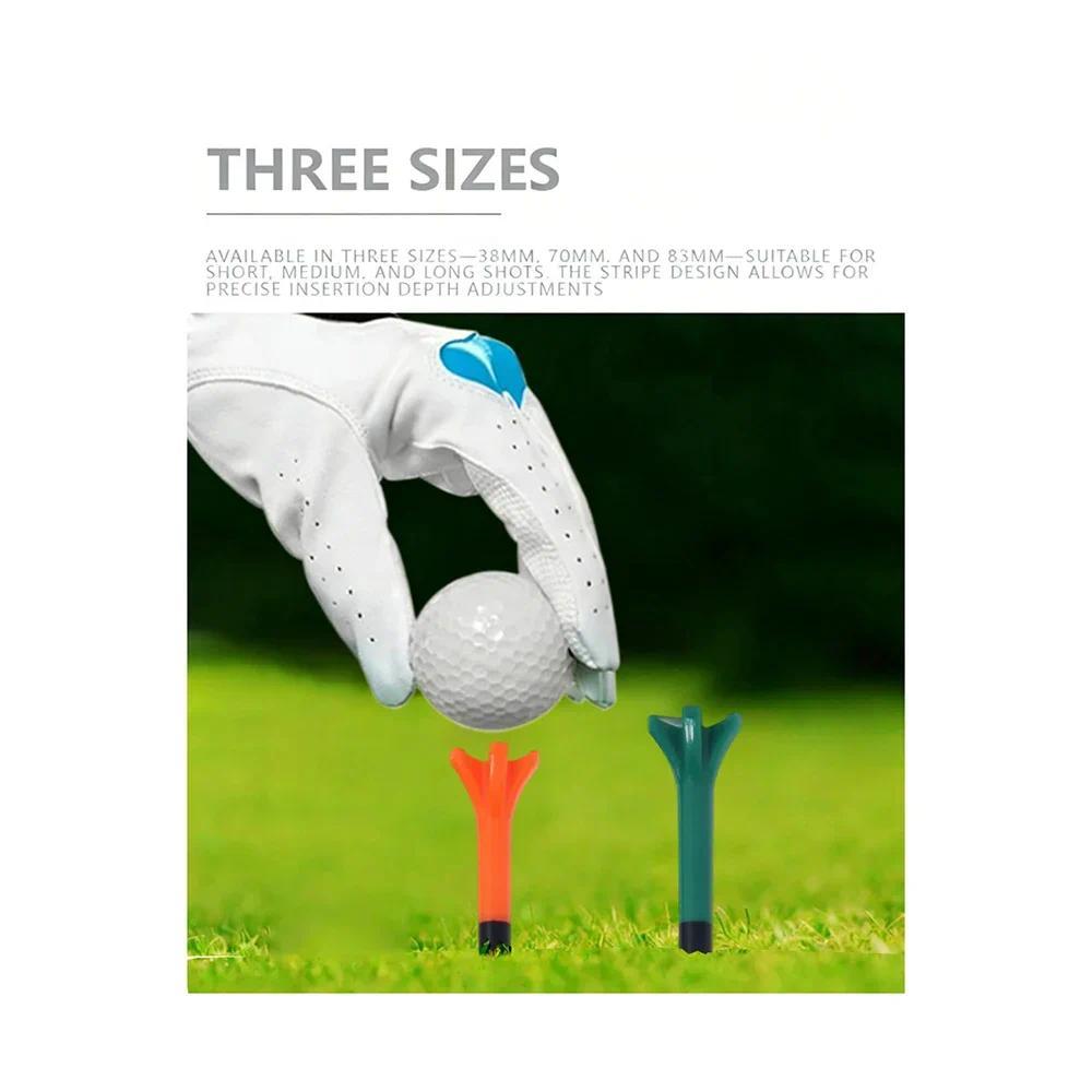 Bộ 50 Tee Golf Nhựa Được Thiết Kế Để Giảm Ma Sát & Quay Bên, Quà Tặng Golf Độc Đáo Cho Người Chơi Golf