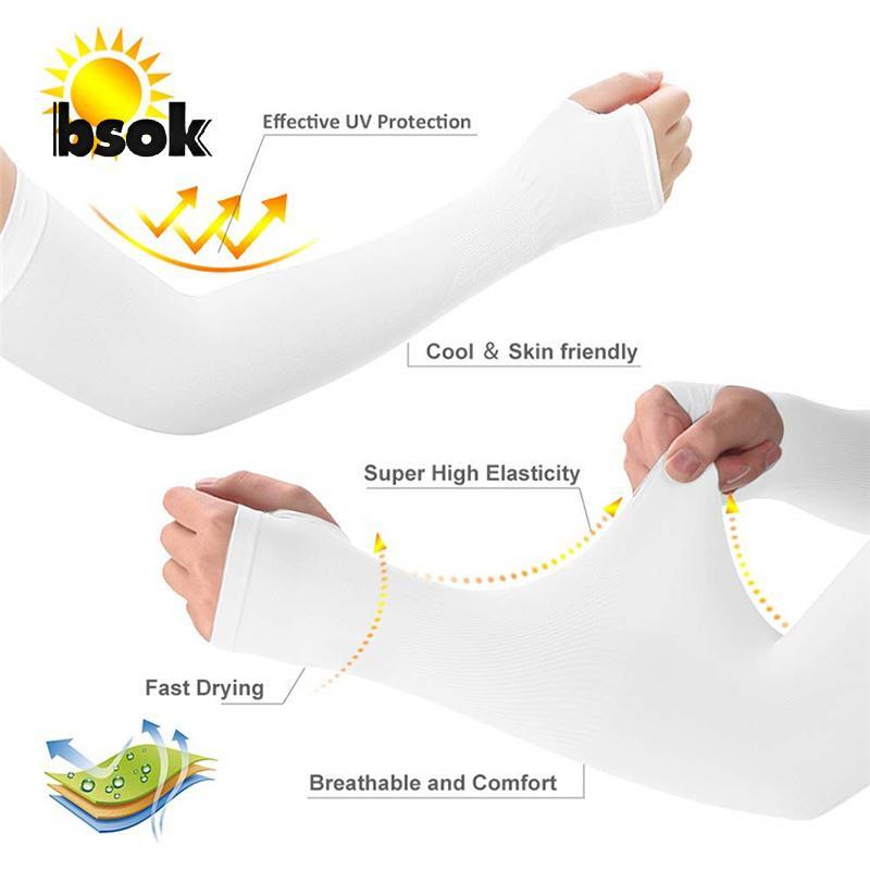 Trailblazer Ice Silk UV Bảo Vệ Cánh Tay Tay Nam Nữ Ngón Tay Mùa Hè Đi Xe Đạp Bao Mới