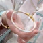 Vòng Tay Bạc Men Bầu Cao Cấp, Size 58mm Vừa Vặn, Thủ Công Thanh Lịch, Quà Tặng Phong Cách Chunky
