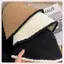 JRP Nữ Colorblo Đan Ngư Dân Mũ Buet - Mùa Đông Ấm Áp Nắp Tai Lông Cừu Lót Beanie Thời Trang Hàn Quốc Cho Đầu Lớn 1PC JRP