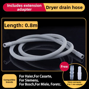 <cosyh>Dryer Drain Hose Quick Tool-free Install Efficient Drainage Smooth Water Flow