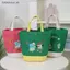 # HB # Phim hoạt hình thêu Pattrn Túi Tote vải Buet dễ thương Túi đựng đồ ăn trưa di động Túi thay đổi hàng ngày.