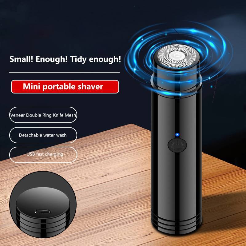 [Bluemood] Máy cạo râu điện cầm tay Mini Máy cạo râu tự hỗ trợ Mô hình sạc USB cho môi trên và dưới Cheeks Chin và Ne Mới