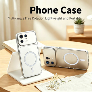 Ốp Lưng Cho xiaomi 13t 13 pro 5g Vỏ Điện Thoại Vỏ Mềm Chống Sốc Thiết Kế Mới Thẩm Mỹ Mờ Kim Loại Bạc Cho Bé Gái Từ Tính DSCBS1