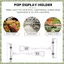 6,5 "Kẹp đôi bằng nhựa trong suốt có thể điều chỉnh Giá đỡ hiển thị thẻ biển hiệu