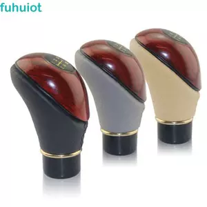 FUHUIOT Đòn Bẩy 5 Tốc Độ Xe Tải Ô Tô Phụ Kiện Thay Thế Tự Động Bánh Răng Dịch Chuyển Núm Giả Gỗ Đào Đường Kính Bóng 10 Mm Dịch Chuyển Sang Số