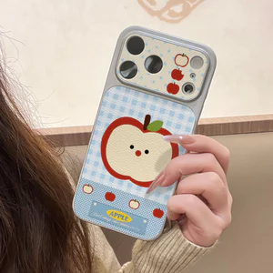 Ốp lưng iPhone hình Apple Bao da mềm cao cấp đựng máy ảnh - iPhone 7/8/X/XS/XR/11/12/13/14/15/16/17/Plus/Air/Pro/Max