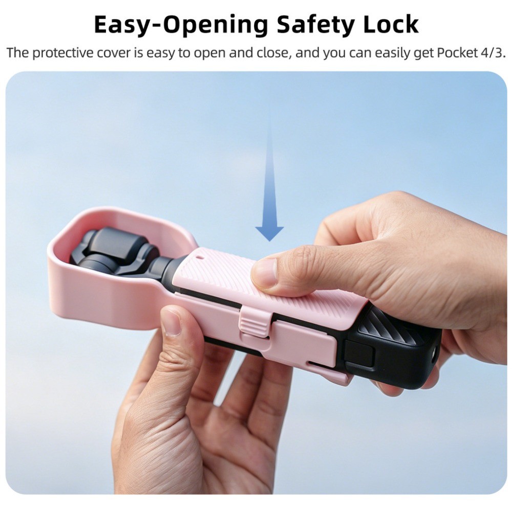 Sunnylife Cho DJI Pocket 4 Ốp Bảo Vệ Chụp Nhanh Cho DJI Pocket 4 / 3 Phụ Kiện Chống Ánh Sáng Và Chống Rơi Cho DJI Pocket 4 / 3 Vỏ Bảo Vệ