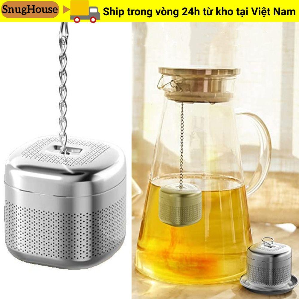 SNUGHOUSE Loose Leaf Tea Diffuser, Extra Fine Mesh Brew Tea Thép không gỉ Tea Infuser Ball, Lưới Lọc Lọc Hình Bóng Móc Mở Rộng Dụng Cụ Lọc Trà