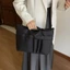 FAVORITEGOODS Túi xách sắp xếp chèn, Túi Tote nhiều túi Nylon, Túi đựng đồ trang điểm màu trơn dung tích lớn nhẹ