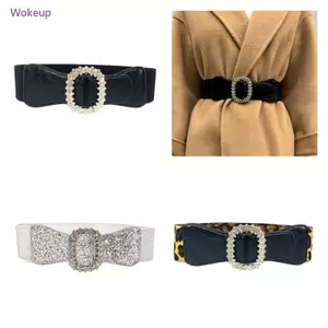Woke Sequins Eo Cincher Lấp Lánh Dây Thắt Lưng Rộng Thời Trang Có Thể Điều Chỉnh Thắt Lưng