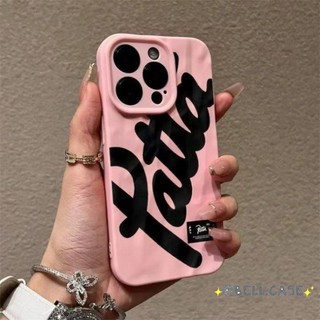 Ốp lưng iPhone 17 16 15 14 13 12 11 Pro Max X XR Max 7 8 Plus Đơn giản đen tiếng Anh xếp li trường hợp điện thoại