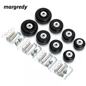 MARGREDY 57-59MM Bánh xe hành lý du lịch Im lặng Dia40mm / 50mm / 60mm Sửa chữa bánh xe trượt