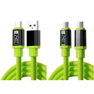 Dây cáp USB C Yoo 30cm đến 2m 240W Dây sạc nhanh PD3 1 được hỗ trợ màn hình kỹ thuật số LED cho tình trạng sạc