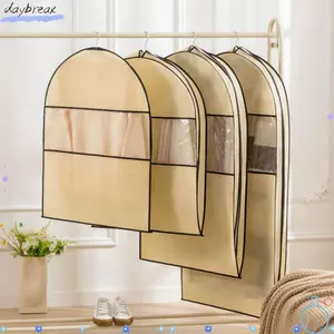 Túi đựng bụi quần áo DAYBREAK, Túi đựng quần áo nén trong suốt, Túi đựng đồ có thể tái sử dụng với dây kéo Quần áo có thể gập lại Treo bảo vệ quần áo Phụ kiện tủ quần áo