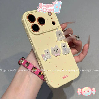 Ốp Lưng Cho Oppo A3 A5i A3X A38 A60 A18 A15 A35 A16 A7 A31 A58 A57 A77 A54 A17 Bìa mềm búp bê Happy Puppy 3D