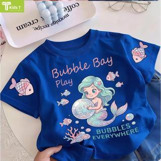 COD✅ (Hồ Chí Minh)Kids T Mall Áo phông tay ngắn In hình hoạt hình Áo Kiểu rộng và ấn tượng Trẻ em thời trang #VN865