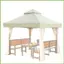 Vỏ thay thế Gazebo 3x3m Vỏ thay thế tán ngoài trời hai tầng chống nước hạng nặng cho gelhvn ngoài trời