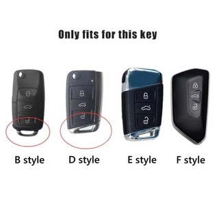 Da Lộn Da Chìa Khóa Xe Ô Tô Dành Cho Xe Volkswagen VW Magotan Passat B8 TIGUAN MK2 Golf 8 2020 Cho Skoda Octavia A8 A7 2021 SEAT Leon MK4