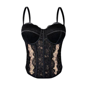Ren Da Báo In Camisole Thiết Kế Gợi Cảm Xương Cá Corset Body Shaper Slim fit Tube Top Bên Ngoài Mặc Mỏng Hơn
