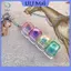 ULJ 4 Phím Màu Sắc Trong Suốt Bàn Phím Cơ Máy Kiểm Tra Trục Bàn Phím LED Đồ Chơi Chìa Khóa Giảm Căng Thẳng Nút DIY Keycap Fidget Móc Khóa Đồ Chơi Quà Tặng.