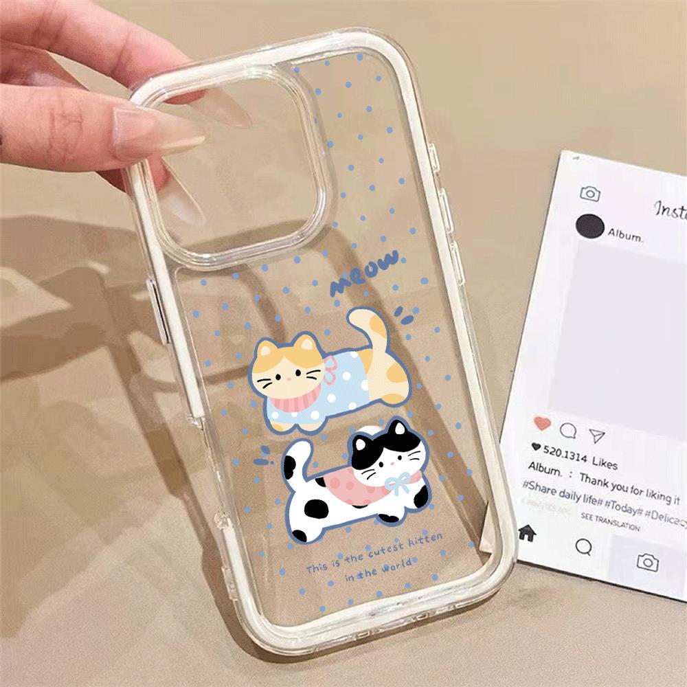 Wave Point Puss cho trường hợp iPhone 17promax 161514plus 3 trong 1 bezel 131211pro