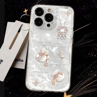 Ốp lưng túi tiền may mắn, chống sốc phong cách nữ tính sang trọng Bảo Vệ Camera Cấp iPhone 17/16/15/14/13/12/11/X/XS Max