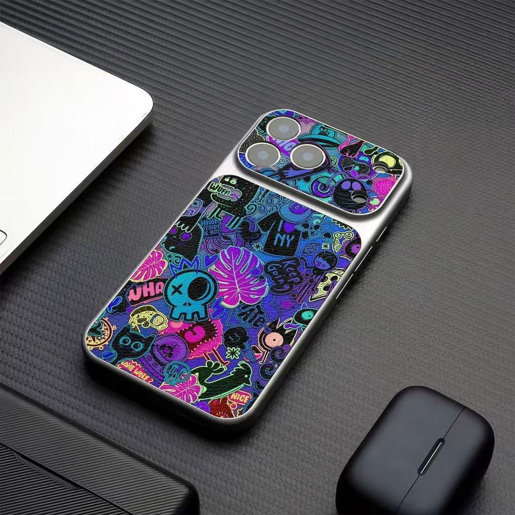 Ốp lưng graffiti đa sắc rực rỡ cho iPhone 17/16/15/14/13/11/7/17Pro/17ProMax