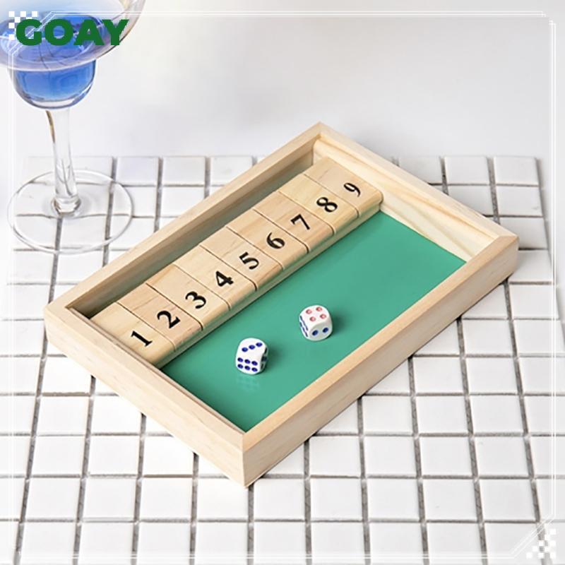 GOAY 1 Bộ Gỗ Vạt & Dices Trò Chơi Người Chơi Đơn Quán Rượu Thanh Đồ Dùng Dự Tiệc Đóng Hộp Chuột Board Game Dành Cho Trẻ Em Và Người Lớn VN