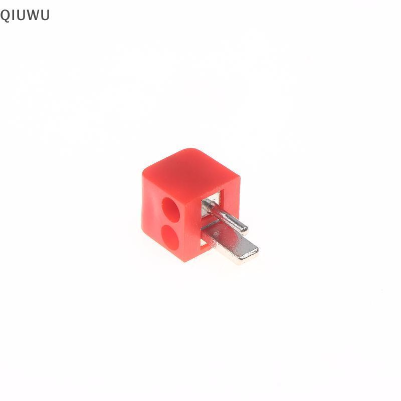 QIUWU 2 / 6 Cái Đầu Nối Áo Vít Đầu Nối 2Pin DIN Hi-Fi Loa-Plug Kết Nối Thiết Bị Điện Màu Đỏ-Đầu Nối Cổng.