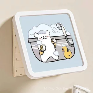 Bán Dòng Chó Con Phòng Tắm Bức Tranh Tường Hộp Bảo Quản Tắm Quần Áo Tiện Dụng Dụng Cụ Gấp Chống Thấm Nước Giá Để Đồ Tủ Tranh