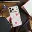 Phấn tim đầy ấn Thích hợp iPhone1716 trường hợp điện thoại 15P trong suốt 13/14 giản 12