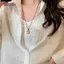 AqToCna Đa Năng Đơn Giản Đậu Kim Loại Mặt Dây Nelace Cho Nữ Bé Gái Cá Tính Thời Trang Xương Đòn Nelace Phụ Kiện Trang Sức Quà Tặng AqToCna
