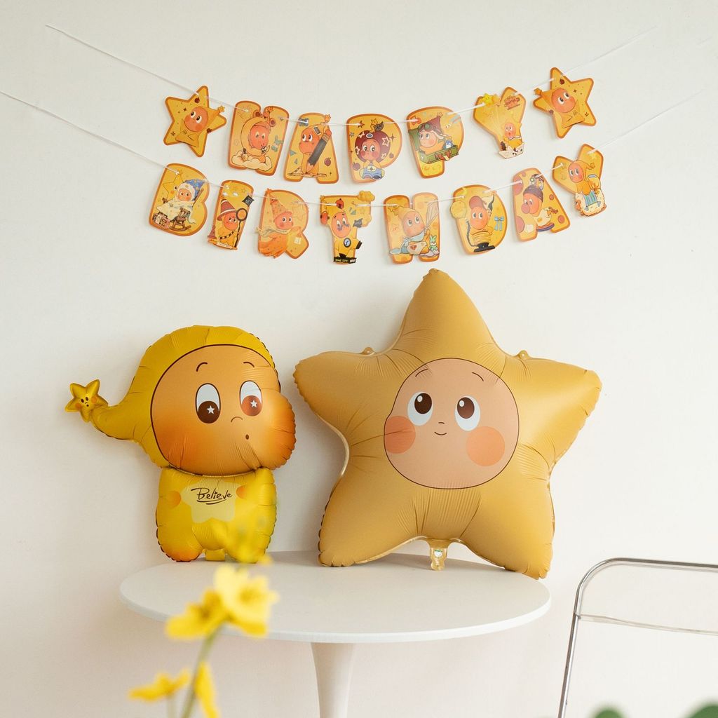 Starman Balloon Modeling Balloon Trang trí sinh nhật Bóng bay hoạt hình Bóng bay cầm tay GXGA